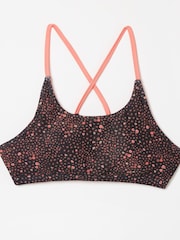 FatFace Animal Spot Black Bikini Top - Image 2 of 2