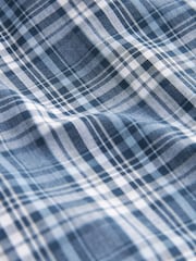 Navy Blue/Grey Check Lightweight Short Pyjama Sets 2 Pack - Image 10 of 11