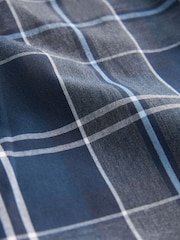 Navy Blue/Grey Check Lightweight Short Pyjama Sets 2 Pack - Image 9 of 11