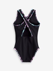 Baker by Ted Baker Black Logo Swimsuit - Image 3 of 5
