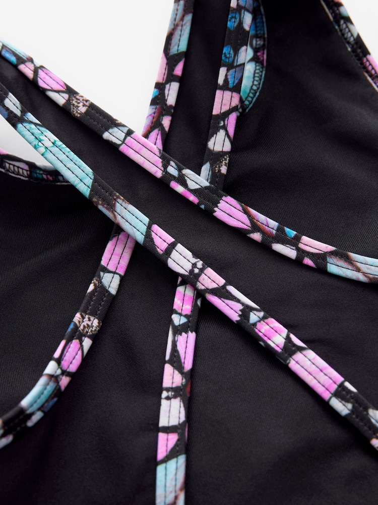 Baker by Ted Baker Black Logo Swimsuit - Image 5 of 5