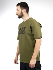 Caterpillar Green 100% Cotton Trademark Logo T-Shirt - Image 3 of 5