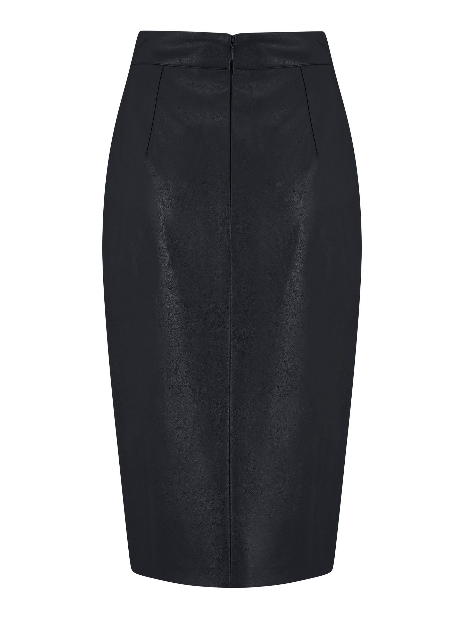 Buy Pour Moi Black Elise Faux Leather Midi Pencil Skirt from Next