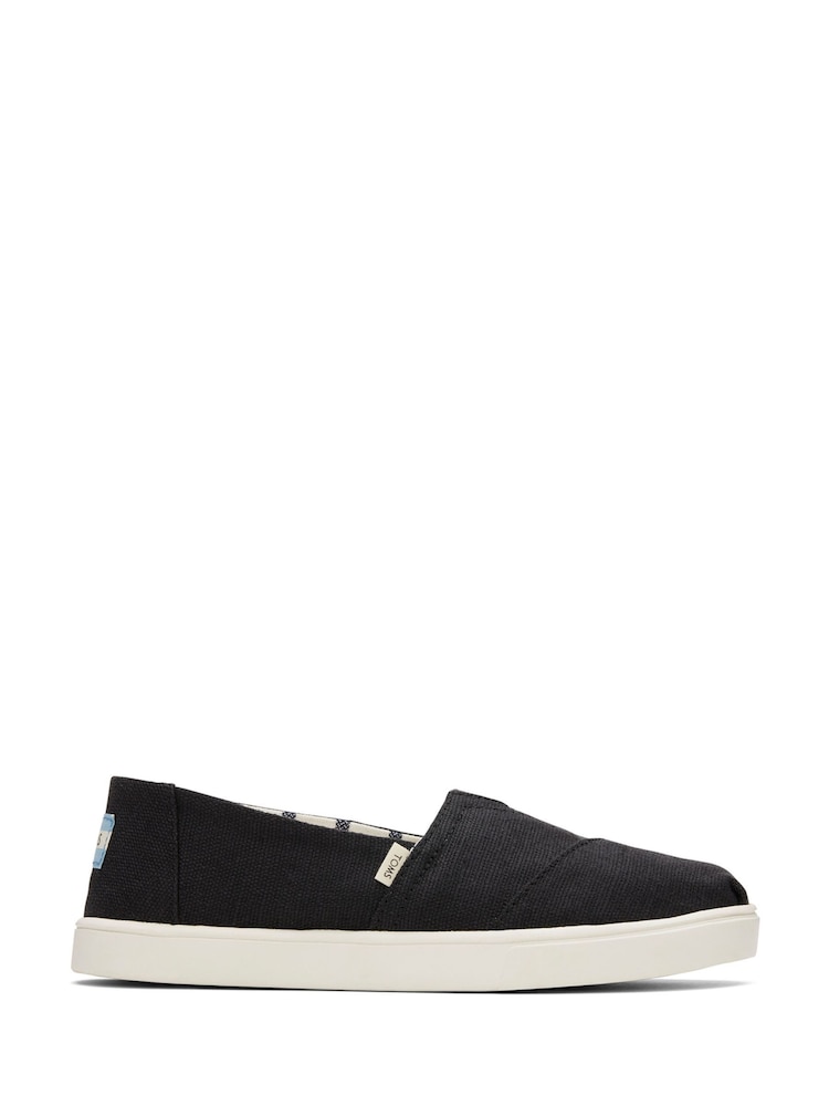 Toms Black Vegan Alpargata Cupsole Shoes - Image 1 of 5