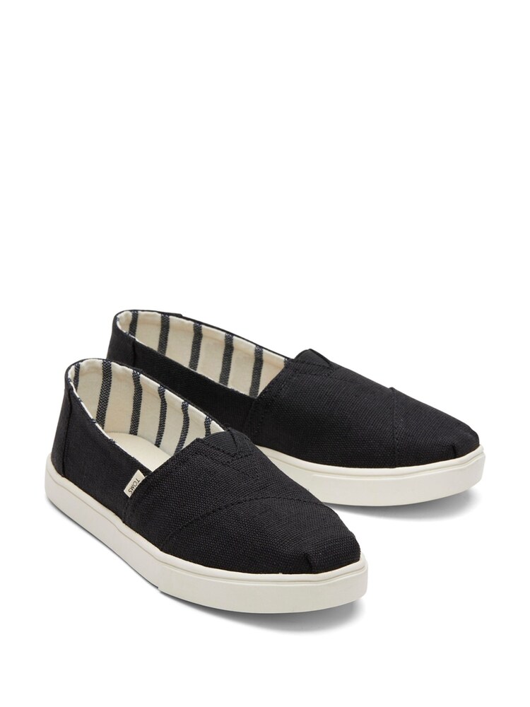 Toms Black Vegan Alpargata Cupsole Shoes - Image 2 of 5