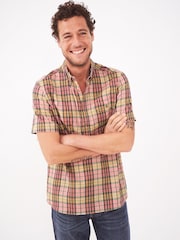 White Stuff Pink Clifton Madras Check Shirt - Image 1 of 6