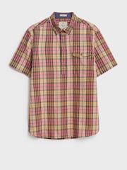 White Stuff Pink Clifton Madras Check Shirt - Image 4 of 6