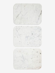 Light Grey Valencia Marble and Mango Wood 3 Drawer Wide Bedside Table - Image 11 of 12