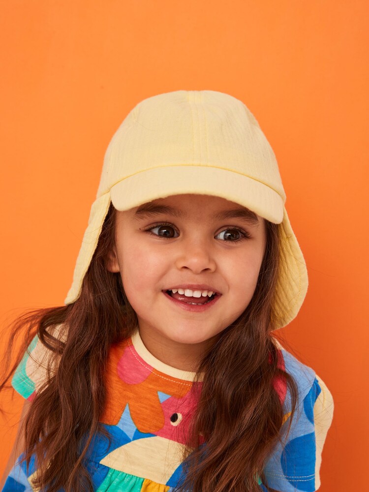 Yellow Cotton Legionnaire Cap (3mths-10yrs) - Image 2 of 4