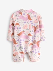 Einhornmotiv, Blassrosa - Sonnenschutz-Badeanzug für Babys (0Monate–3 Jahre) - Bild 2 von 4