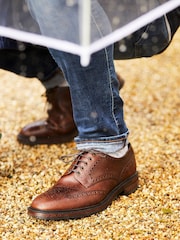 Бежевый - Loake броги из обжженной опойковой кожи Chester - Image 4 of 4