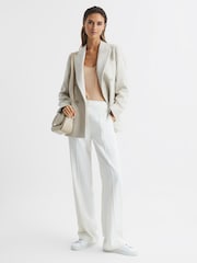 Reiss Nude Arla Scoop Neck Second Skin Vest Top - Image 7 of 7