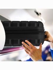 Flight Knight Black Mono Medium Hardcase Lightweight Check In Suitcase With 4 Wheels - Image 3 of 7