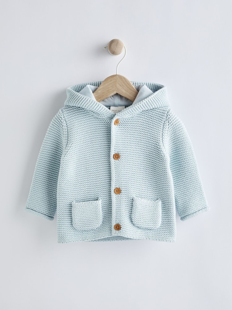 Pale Blue Baby Knitted Cardigan (0mths-3yrs) - Image 1 of 5