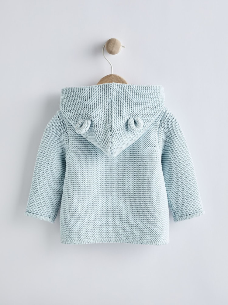 Pale Blue Baby Knitted Cardigan (0mths-3yrs) - Image 2 of 5