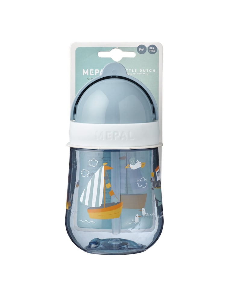 Little Dutch Blue Sailors Bay Metal Straw Cup 200ml - Image 4 of 4 Little Dutch Blue Sailors Bay Metal Straw Cup 200ml - Image 4 of 4