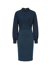 Hot Squash Blouson Sleeve Ponte Dress - Image 3 of 3