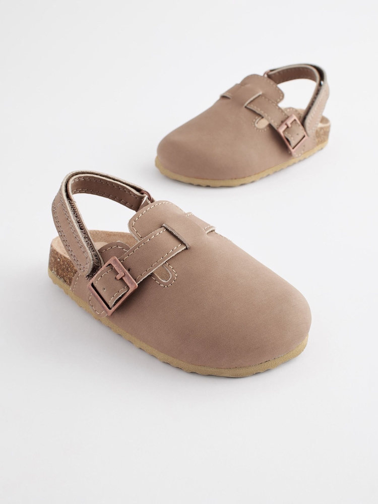 Stone Natural Leather Slip-On Clog Mules - Image 2 of 8