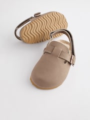 Stone Natural Leather Slip-On Clog Mules - Image 5 of 8