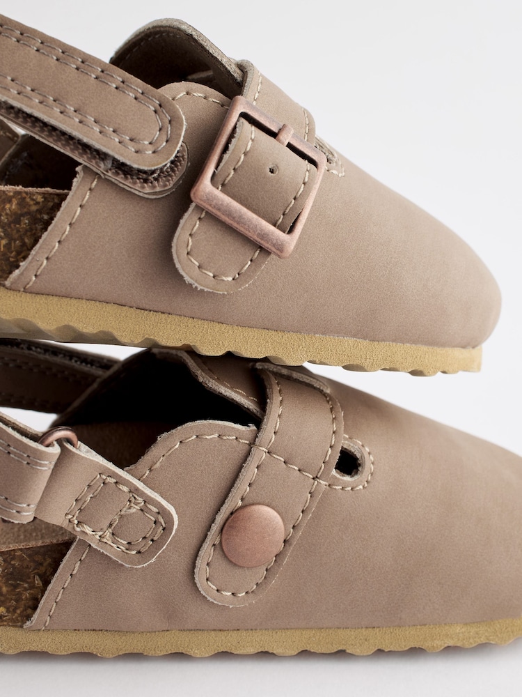 Stone Natural Leather Slip-On Clog Mules - Image 8 of 8 Stone Natural Leather Slip-On Clog Mules - Image 8 of 8