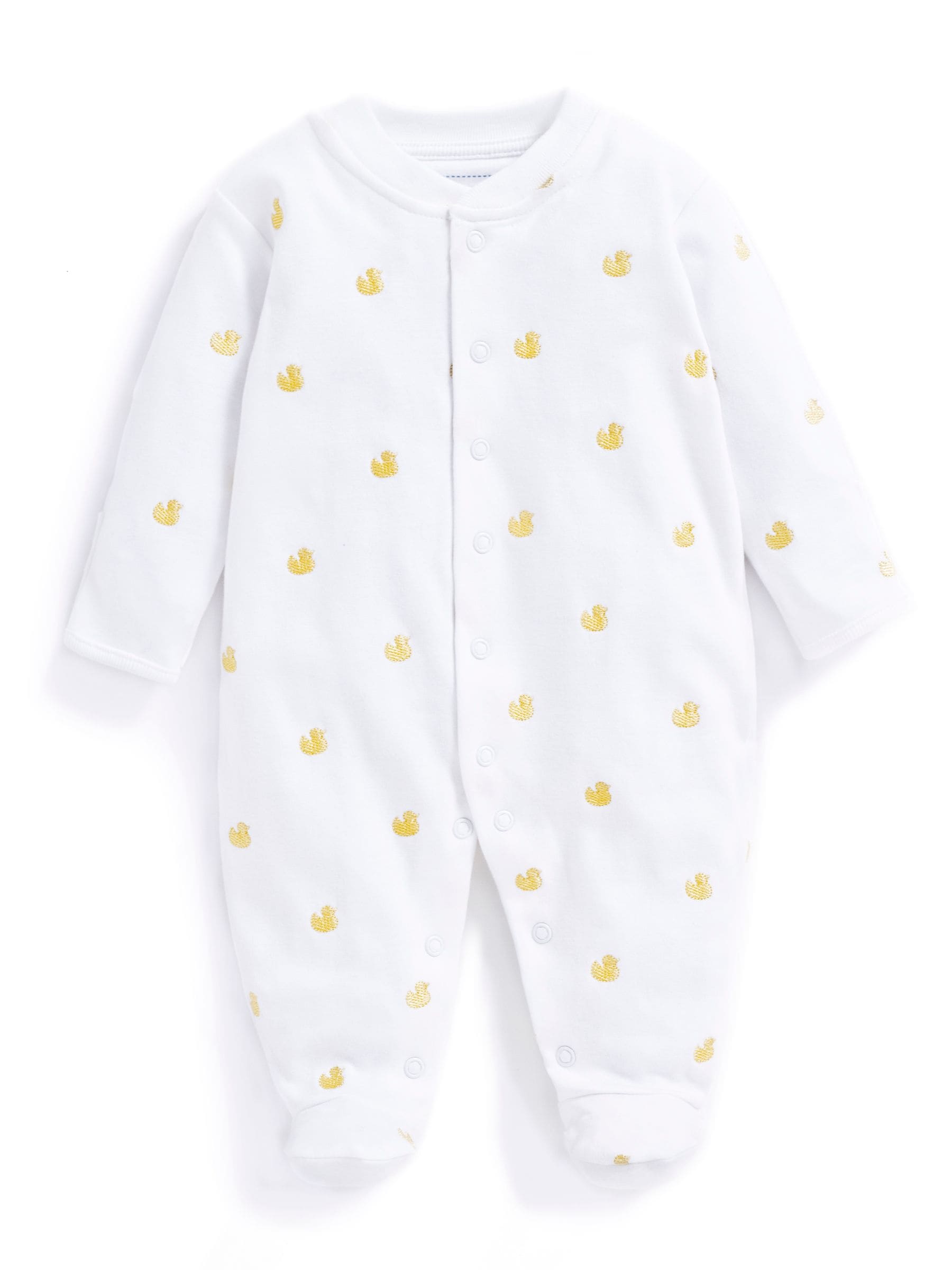 Next：日本 イエロー アヒル - JoJo Maman Bébé 刺繍コットン ベビー