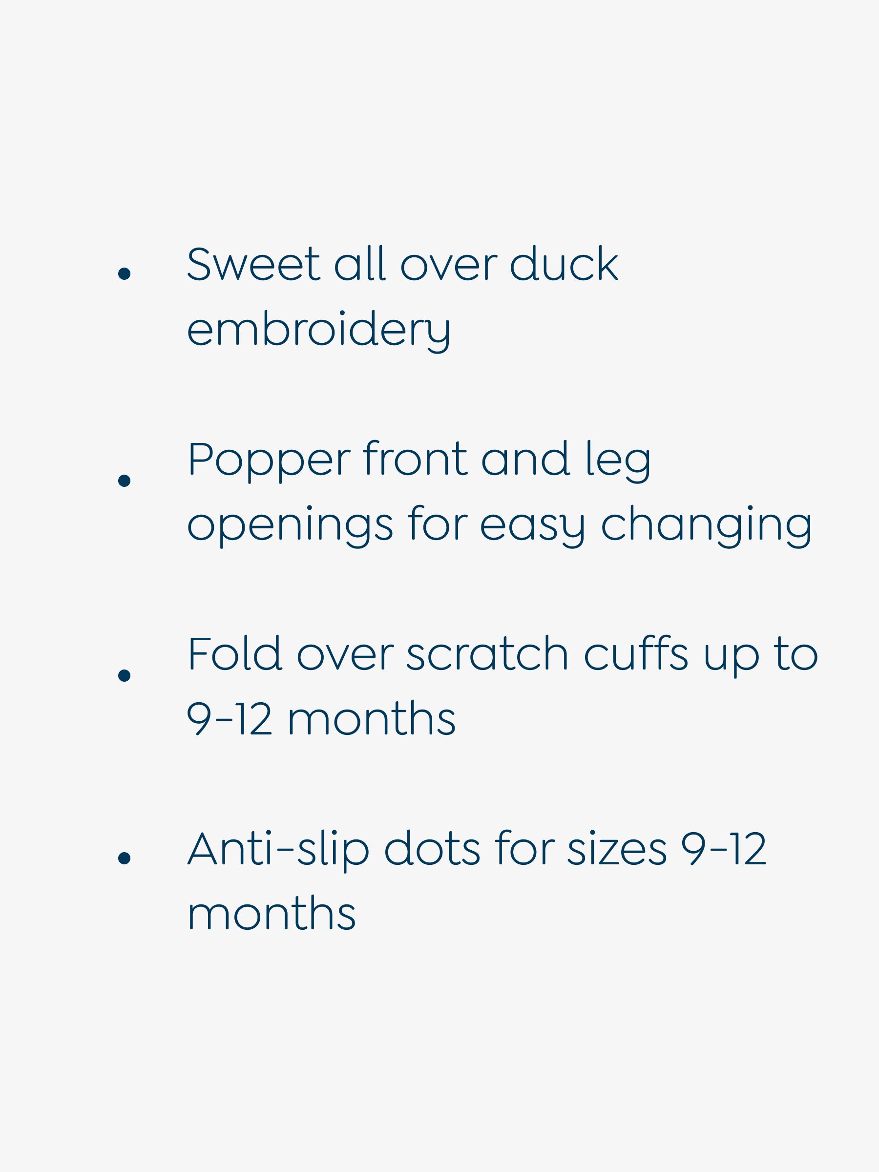 Next：日本 イエロー アヒル - JoJo Maman Bébé 刺繍コットン ベビー