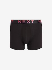 Black Ombre Waistband 4 pack A-Front Cotton Rich Boxers - Image 6 of 7