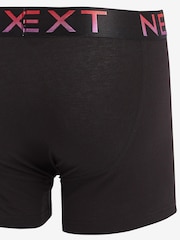 Black Ombre Waistband 4 pack A-Front Cotton Rich Boxers - Image 7 of 7