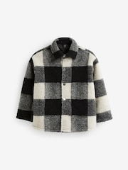 Black/White Borg Shacket (3-16yrs) - Image 1 of 3