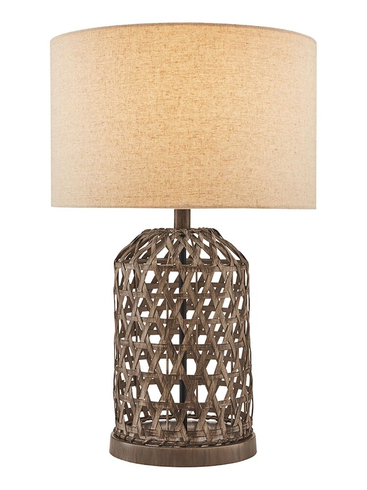 Village At Home Natural Beaton Woven Rattan Table Lamp - Image 2 of 2