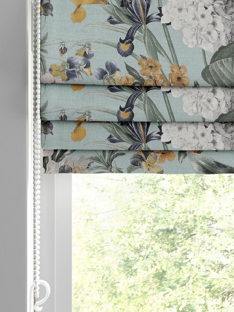 Graham & Brown Cream Morning Glasshouse Flora Made to Measure Roman 100% Cotton Blind - Image 2 of 6