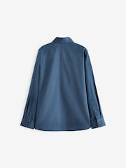 Indigo Blue Long Sleeve Smart Trimmed Shirt (3-16yrs) - Image 2 of 2