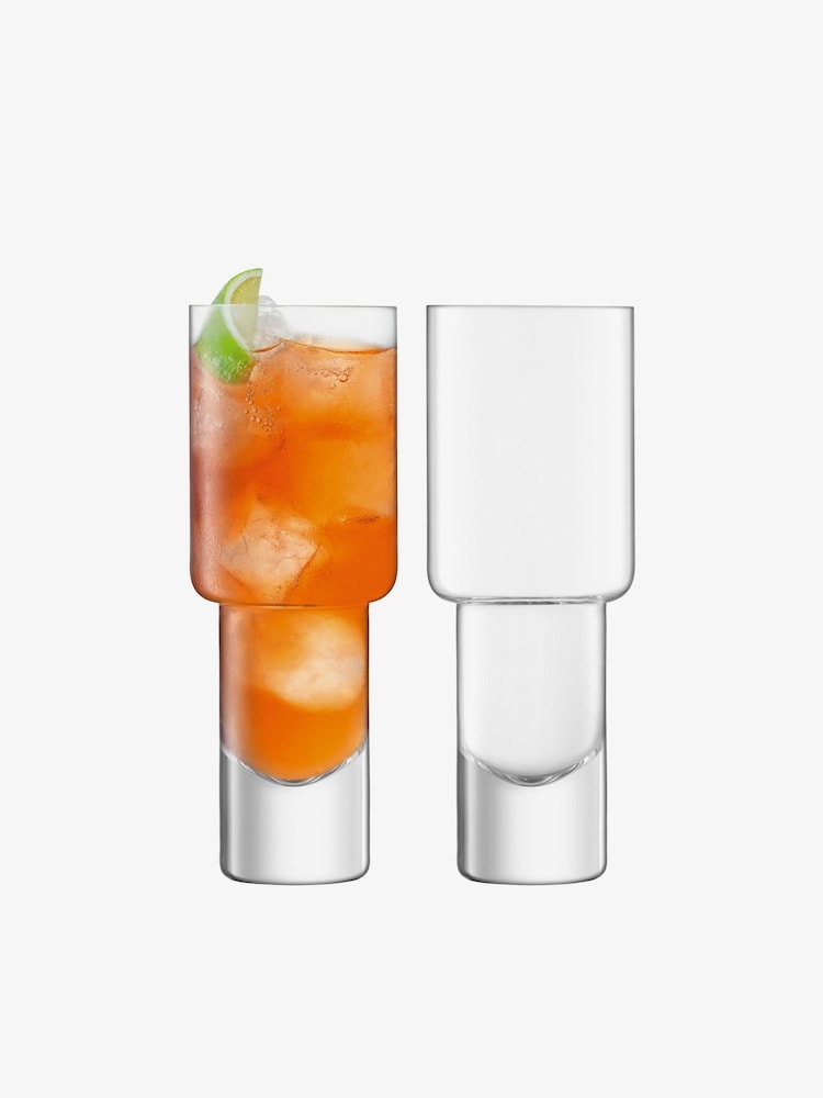 LSA International Set of 2 Clear Vodka Mixer 400ml Cocktail Glasses - Image 4 of 4 LSA International Set of 2 Clear Vodka Mixer 400ml Cocktail Glasses - Image 4 of 4
