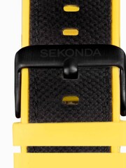 Sekonda Mens Black Canvas Strap Chronograph Watch - Image 5 of 6