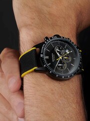Sekonda Mens Black Canvas Strap Chronograph Watch - Image 6 of 6
