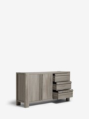 Grey Heath Oak Effect Large Sideboard - Image 7 of 11