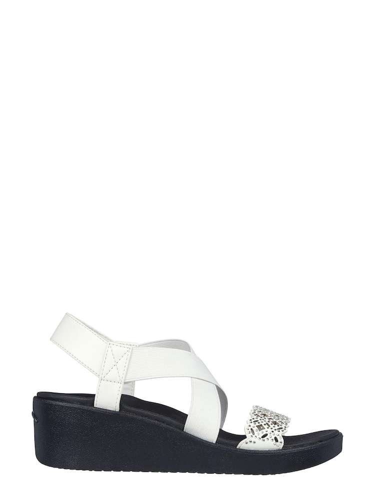 Skechers White Arch Fit Rumble Womens Sandals - Image 1 of 5