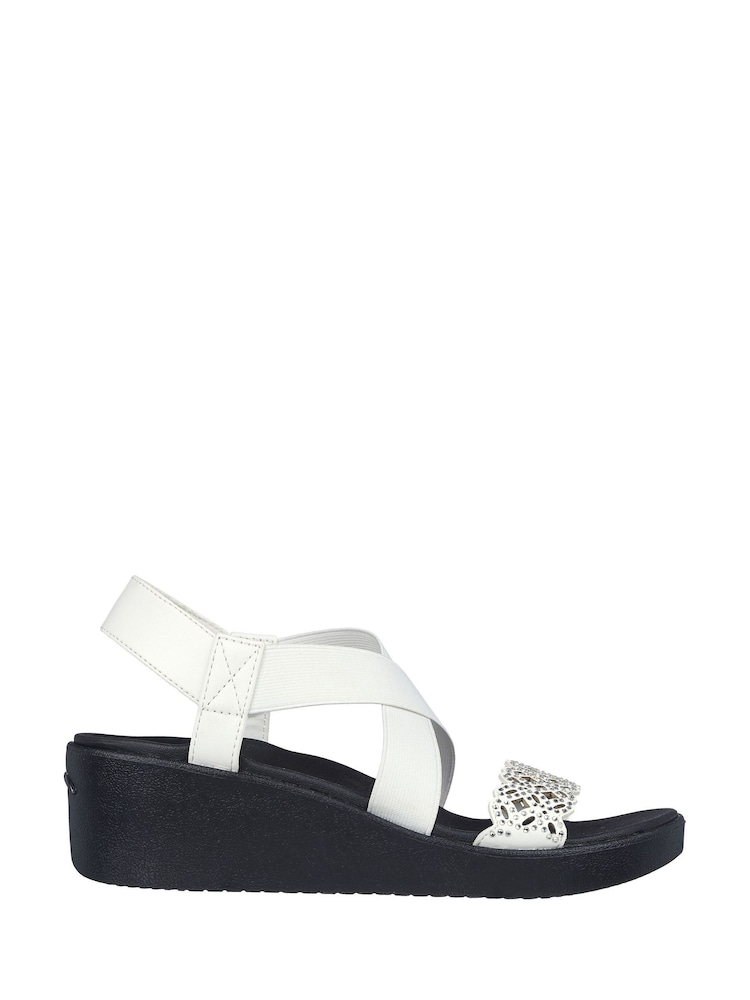 Skechers White Arch Fit Rumble Womens Sandals - Image 1 of 5 Skechers White Arch Fit Rumble Womens Sandals - Image 1 of 5