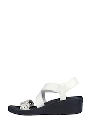 Skechers White Arch Fit Rumble Womens Sandals - Image 2 of 5