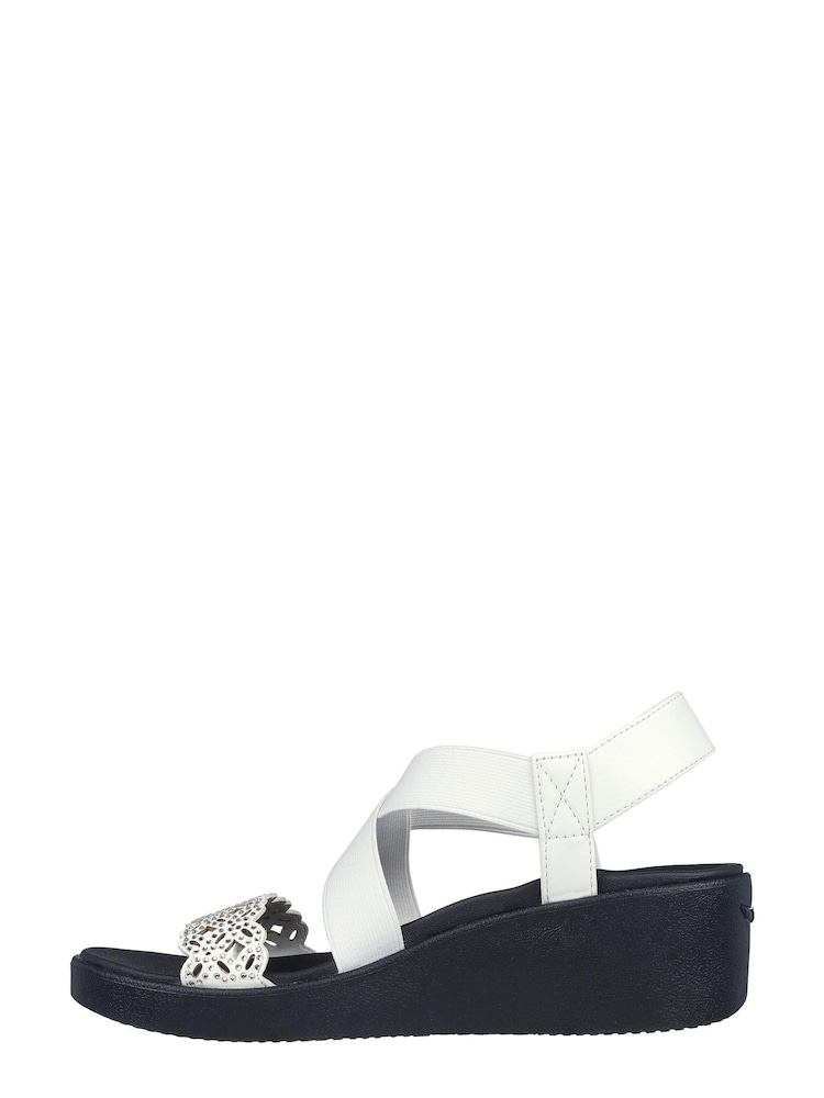 Skechers White Arch Fit Rumble Womens Sandals - Image 2 of 5