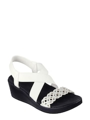 Skechers White Arch Fit Rumble Womens Sandals - Image 3 of 5