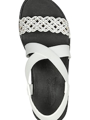 Skechers White Arch Fit Rumble Womens Sandals - Image 4 of 5