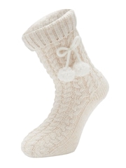 Calcetines de punto de ochos con diseño calentito de Pour Moi - Imagen 4 de 4