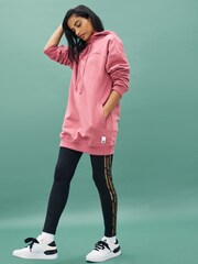 adidas Pink Lounge Fleece Hoodie - Image 2 of 11