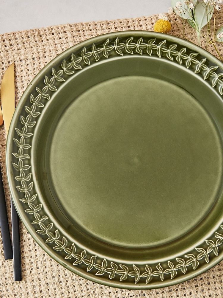 Portmeirion Green Botanic Garden Harmony Set of 4 Plates - Image 1 of 6