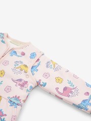 JoJo Maman Bébé Pink Dino 2.5 Tog Travel Baby Sleeping Bag - Image 3 of 5