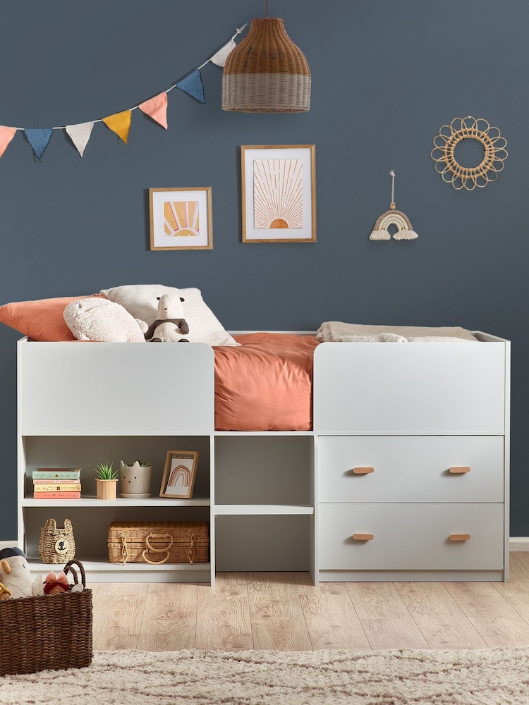 Grey Kids Alix Storage Cabin Bed Frame - Image 1 of 7