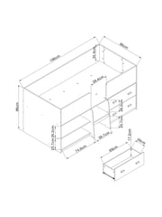 Grey Kids Alix Storage Cabin Bed Frame - Image 4 of 7
