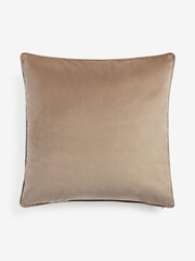 Mid Natural 59 x 59cm Matte Velvet Cushion - Image 3 of 5