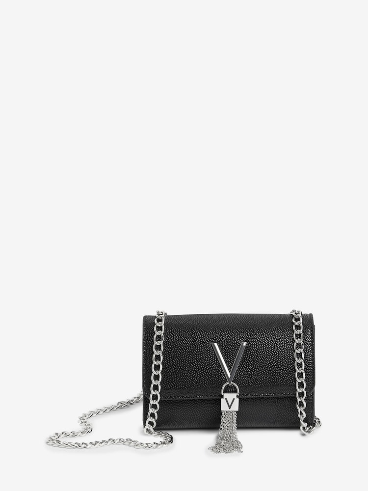 Черный - Valentino Bags сумка с длинным ремешком и кисточками Divina - Image 2 of 8